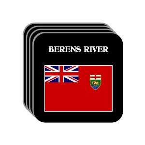  Manitoba   BERENS RIVER Set of 4 Mini Mousepad Coasters 