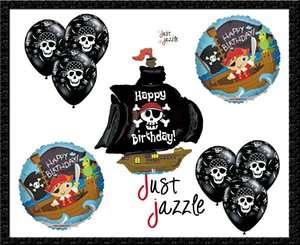 Boy Pirate Jake Parrot Ship Boat Happy Birthday Party Supply Balloon 
