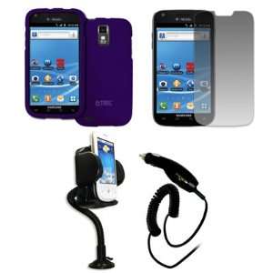 EMPIRE T Mobile Samsung Galaxy S II Purple Rubberized Hard 