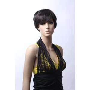  Brand New Short Black Female Wig Synthetic Hair For Ladies 