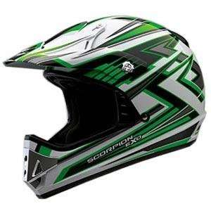    Scorpion VX 14 Lightning Helmet   X Small/Green Automotive