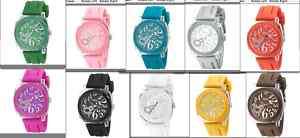 TOCS NEW WOMENS 40001 ANALOG ROUND WATCH IN 11 COLORS  