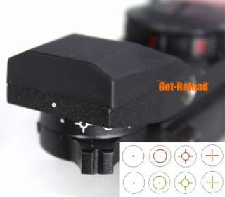 Red and Green Dot 4 Reticle Reflex Scope Sight for AEG  