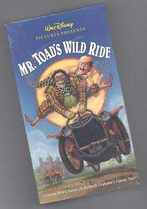 Disney`s Mr. Toads Wild Ride [VHS] (1998) New 786936091212  