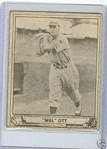1940 Playball Mel Ott #88 Giants ex mt  