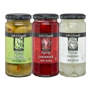   Rosenfeld Perfect Party Gift Pack   Tipsy Olives, Onions & Cherries