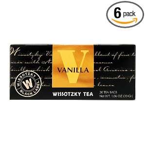 WISSOTZKY Vanilla, 1.06 Ounce Boxes (Pack of 6)  Grocery 