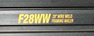 Bostitch Pneumatic Framing Nailer F28WW 28° 3½ Industrial Wire Weld 