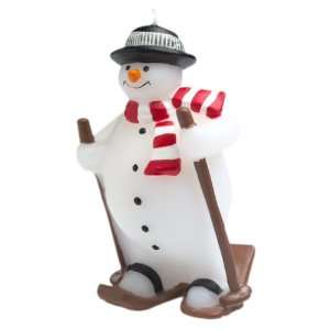  Tag Skiing Snowman Candle