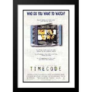 Timecode 20x26 Framed and Double Matted Movie Poster   Style A   2000