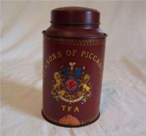 VINTAGE REDDISH JACKSONS OF PICCADILLY TEA TIN  