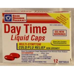  GNP Day Time Liquid Caps (12 softgels) Health & Personal 