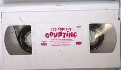 BARNEY Video ITS TIME FOR COUNTING 1997 50 Min VGd VHS  