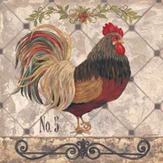 Rooster No.5 Barnyard Jo Moulton Framed Picture Print  