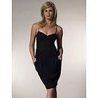 nwt iisli barragan dress in black blue size petite expedited