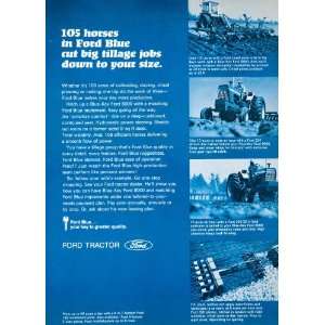  1969 Ad Ford Blue Key Tillage Cultivating Tractors 