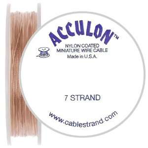  Copper Color Acculon Beading Wire 7 Strand TIGERTAIL .018 