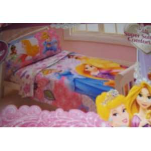  Disney Princess Princesses 4 Piece Toddler Bed Set 