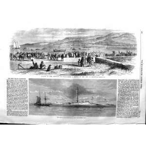  1859 LAUNCH EXMOUTH LIFE BOAT ISAACS LIGHTHOUSE BAHAMA 