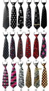   Childrens Kids Clip On Elastic Tie Necktie Diffrent Styles A  