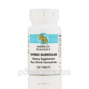  American Biologics Thymus Glandular 100 Tablets Health 