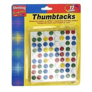  24 Packs of 72 Decorative Thumbtacks