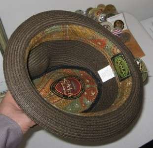 Vintage Dorfman Scala Brown Bucket Hat Fedora Style  