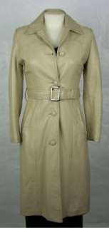 GREAT THINGS Womens Ladies Long LAMB or DEER SKIN LEATHER Coat Jacket 