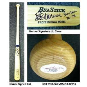  Bob Horner Signed Bat   Rawlings Big Stick Pro Model JSA 