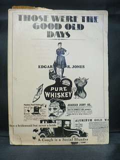 THOSE WERE THE GOOD OLD DAYS CATALOG OF OLD ADS 1880   1930  