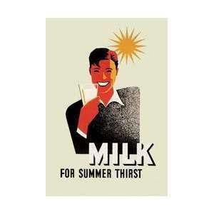  Milk for Summer Thirst 20x30 poster