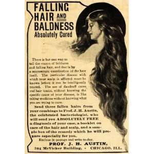  1903 Ad Professor JH Austin Thinning Hair Care Female 