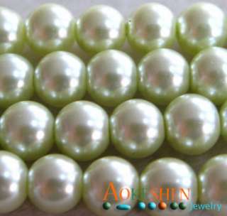 8mm colorful craft loose Round Glass pearl Beads BDA  