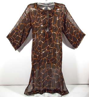DOLCE & GABBANA Giraffe Kimono womens beach dress cover up animal 