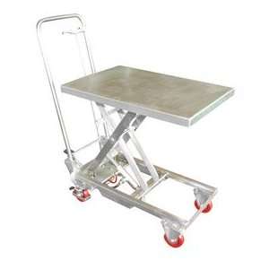  Stainless Steel Hydraulic Elevating Mobile Lift Table 400 