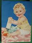 CHARLOTTE BECKER ART VINTAGE LITHO BABY FEEDING DOLLY MILK DOLLYS 