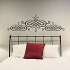 large curly headboard wall sticker double bed wall art decal