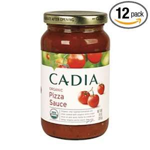 Cadia Organic Pizza Sauce, 14 Ounce (Pack of 12)  Grocery 