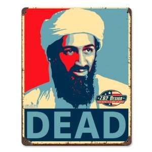  Osama Bin Laden Dead Allied Military Vintage Metal Sign 
