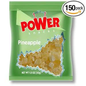 Azar Nut Company Power Snacks, Dried Pineapple Pieces, 1.5 Ounce Bags 