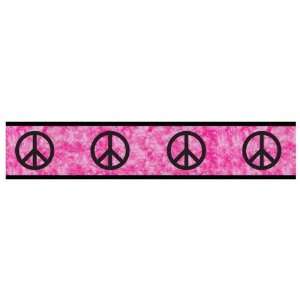  Peace Pink Wallpaper Border