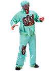 Halloween Zombie Doctor Surgeon Costume & Mask Fancydress XL Plus Size