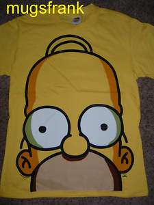 Homer Simpson Close Up Huge Face Simpsons T Shirt  