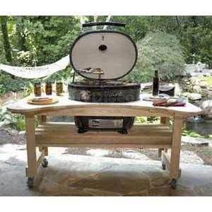    600 Cypress Stand Table For Oval XL Ceramic Smoker