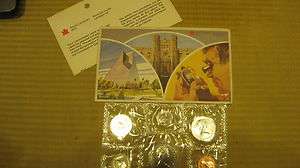1982 Canadian Royal Mint 6 pc Coin Set Original Envelope  
