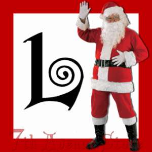 Santa Claus Suit Christmas Clause Adult Costume   LARGE 082686023658 