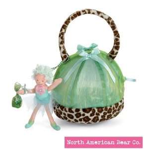  Ixie Bixie Pixie Purse with Doll Green Leopard by North 