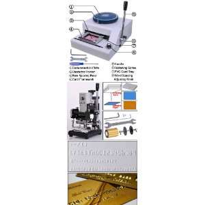  Plastic Card Embosser & Manual Hot Foil Stamping Machine 