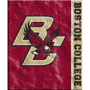 Boston College Eagles NCAA Royal Plush Raschel Blanket (Stripes Series 