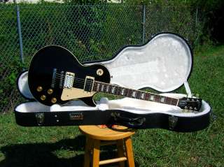 1991 Gibson Les Paul Standard Ebony Pearly Gates Bridge  